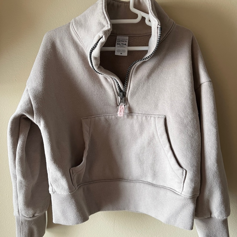 Carter's Light Brown Half-Zip Sweatshirt